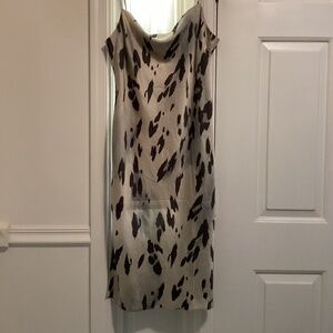 Express Spaghetti Strap Leopard Print Dress Size LP